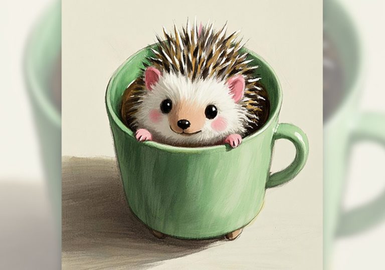 2025-油畫棒可愛動物插畫